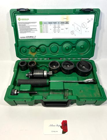 Greenlee Knockout Kit with Rachet Slugbuster 1/2” to 2”