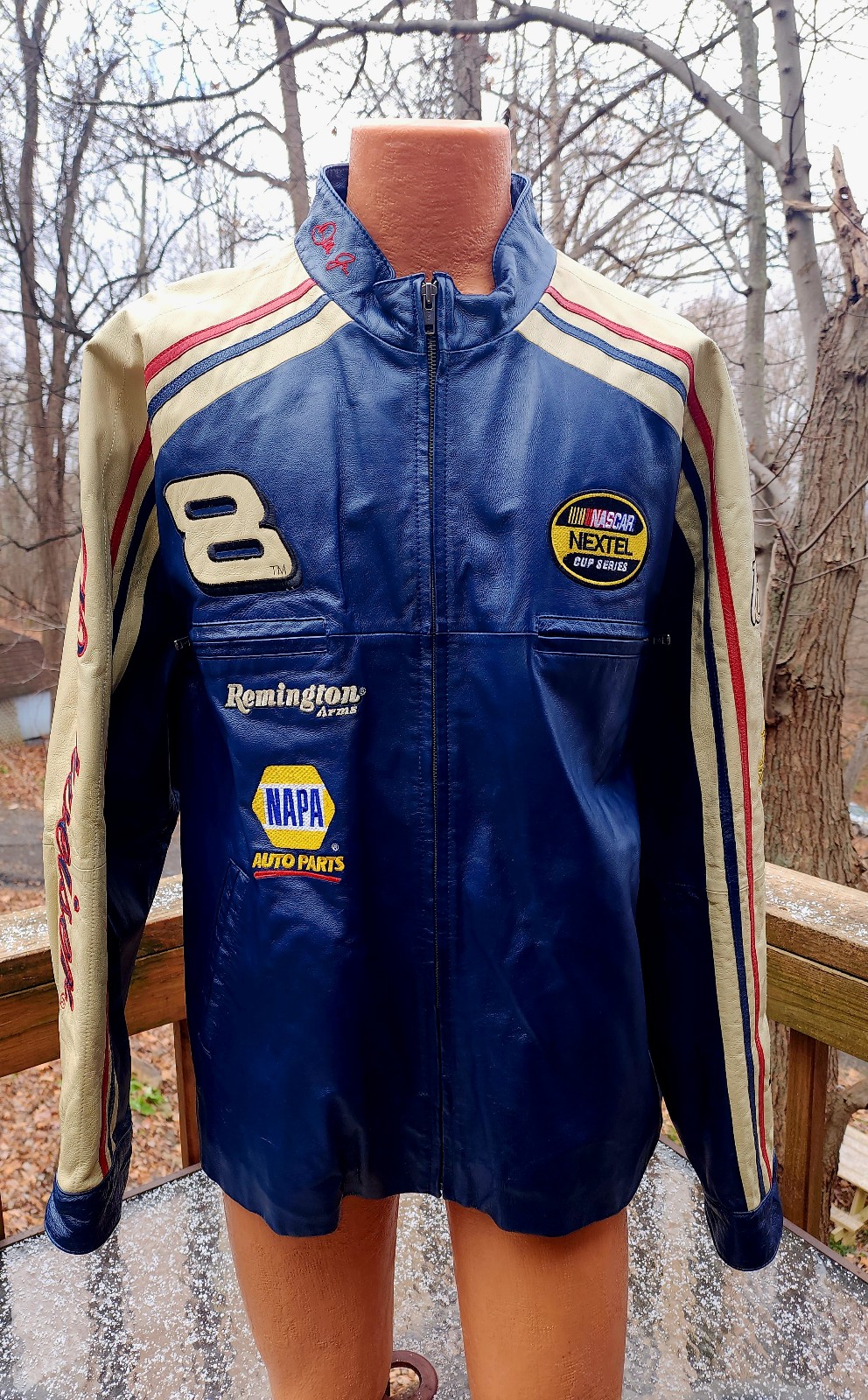 Chase Authentics Wilson Leather Dale Earnhardt Jr Budweiser Leather Coat XXL