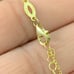 Gold Plated Over TR 925 Sterling Silver Multi-color CZ Heart Chain Necklace