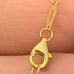 Gold Plated Over TR 925 Sterling Silver Multi-color CZ Heart Chain Necklace