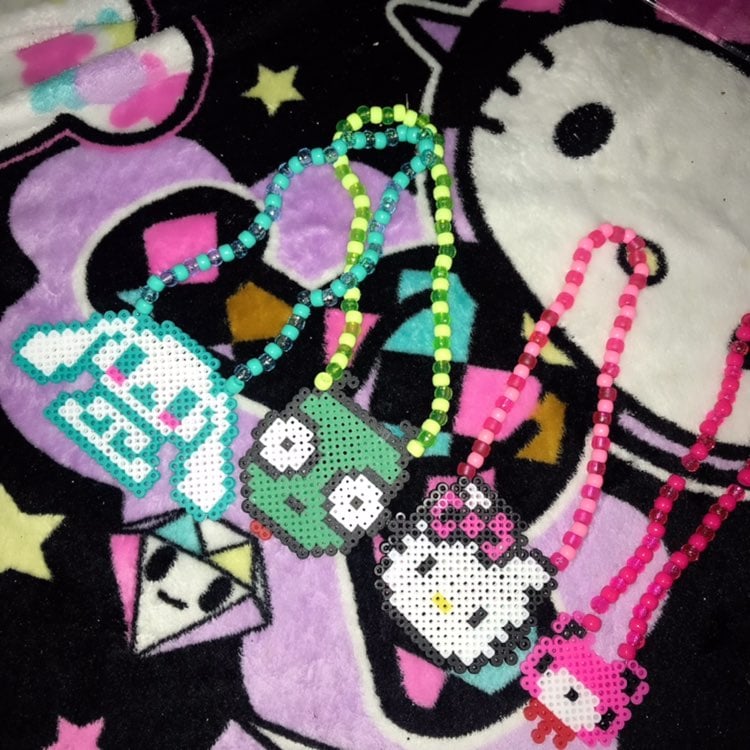 sanrio perler kandi necklace bundle