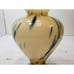 Murano Lavorazione Arte Tall Vase Ruffle Lip Yellow Blue Made In Italy Vintage
