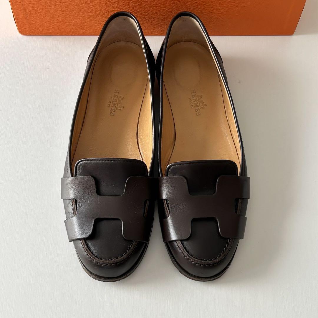 HERMES Loafers 36 1/2