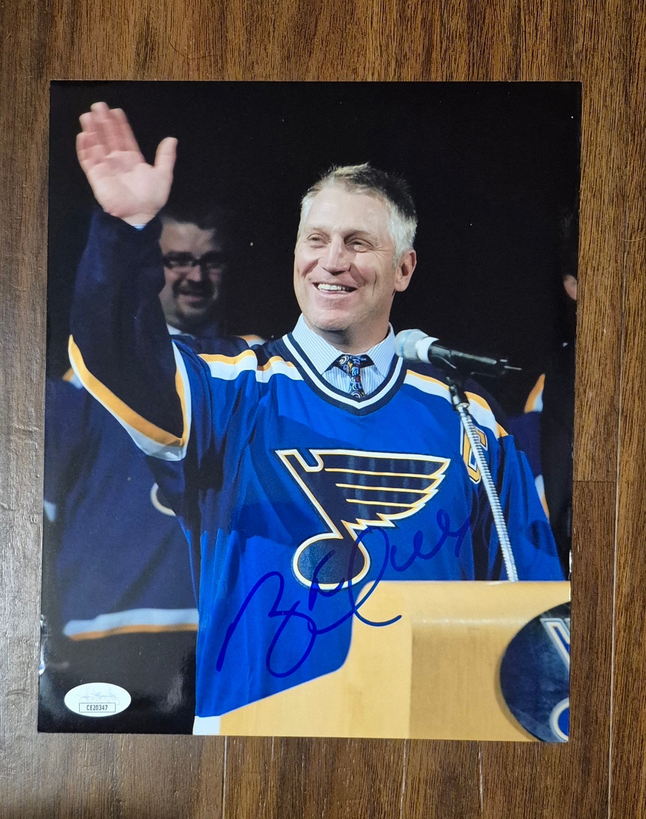 Brett Hull signed autographed St Louis Blues 8x10 Hockey photo JSA COA