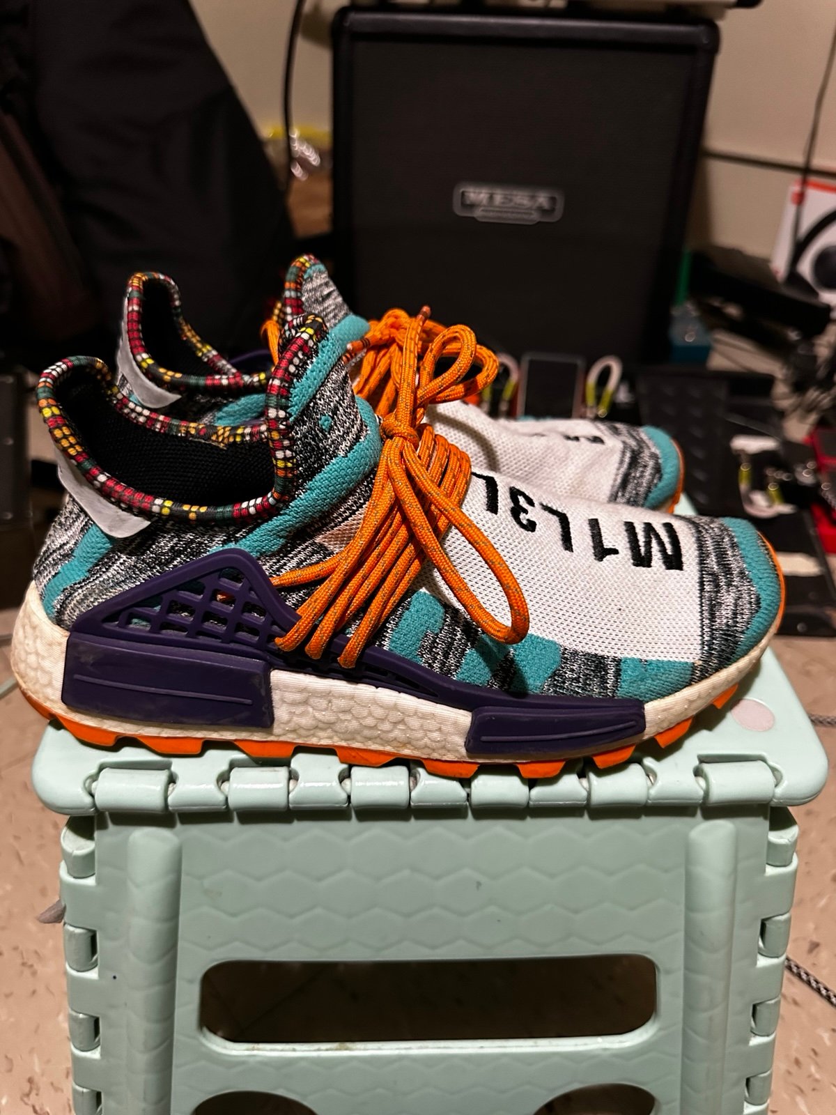Adidas Pharrell’s NMD Hu race forever forward men’s size 8 used