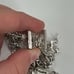 Monet silver tone charm bracelet
