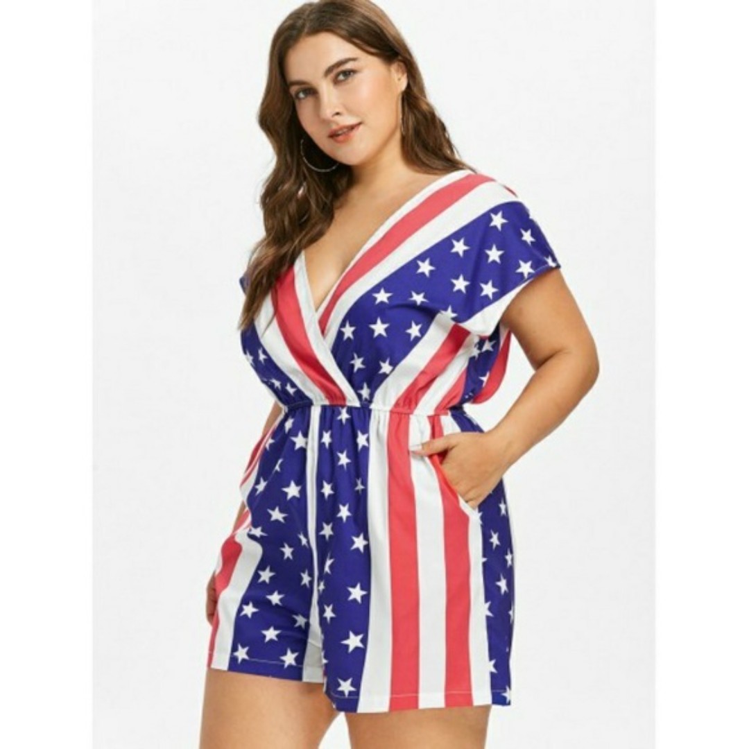 Independance Day Romper 3X