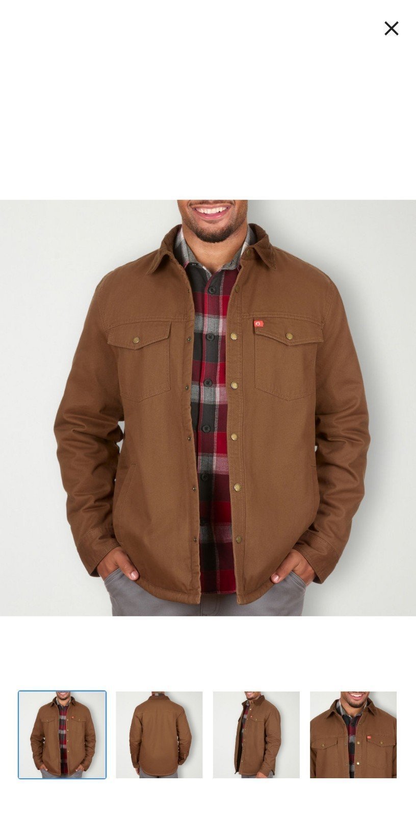 Men's sherpa lined jacket