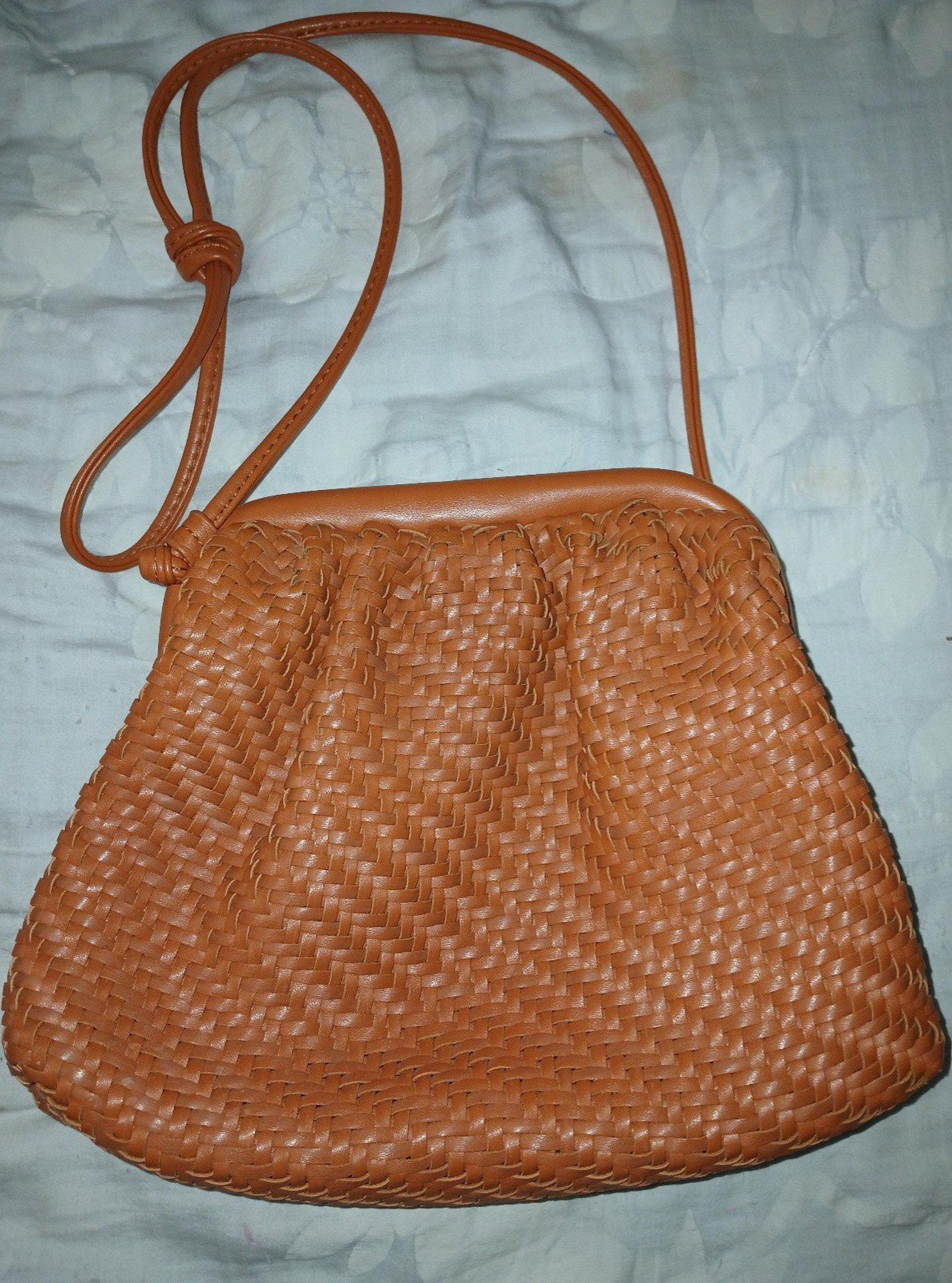 Anthropologie woven satchel