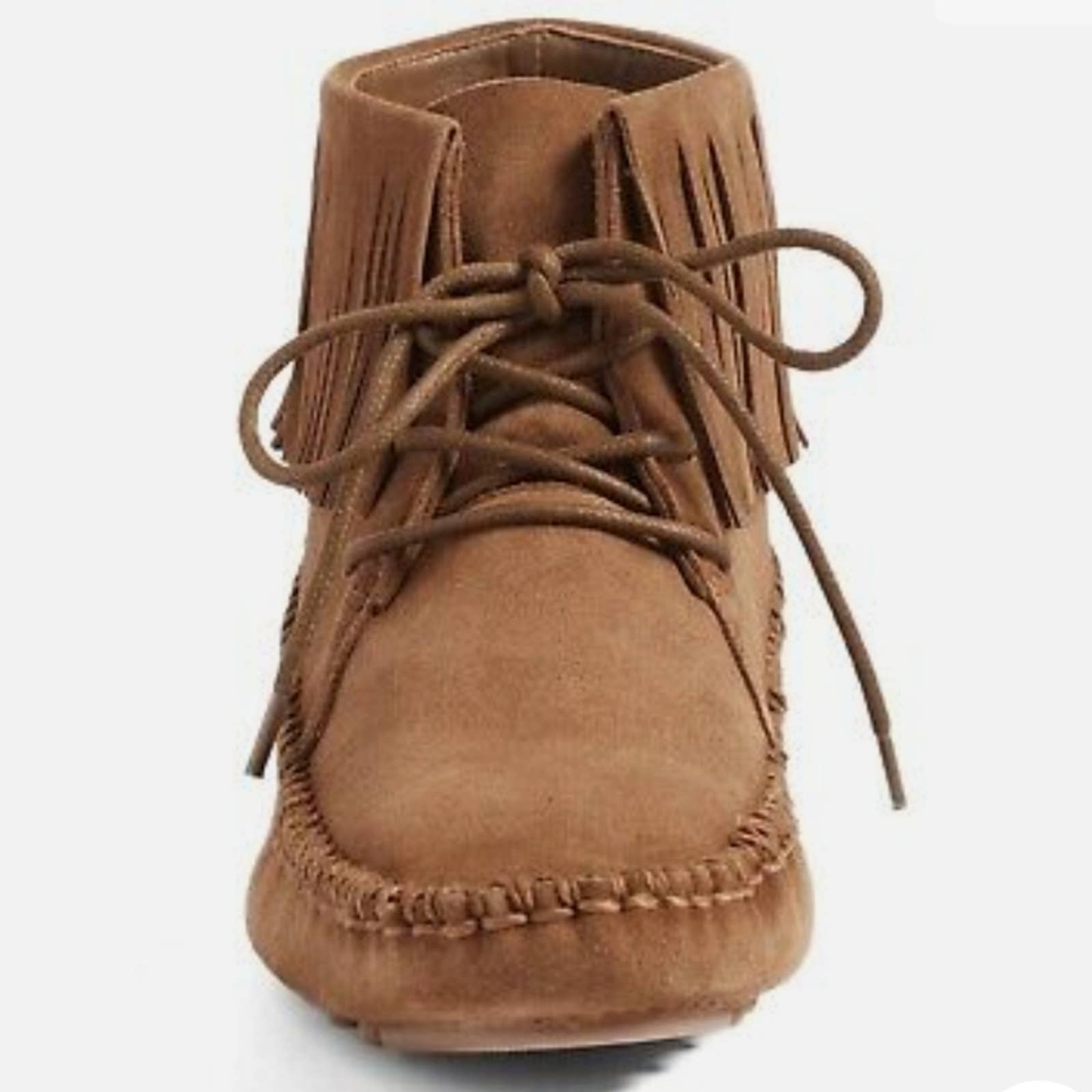 Tory Burch Sonoma Moccasin Ankle Fringed Loafers Booties