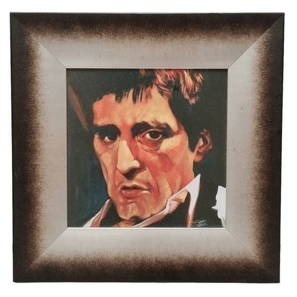 Al Pacino Scarface Framed Art Print Signed by Stephen Fishwick