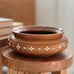 Vintage Wooden Bowl w/ bone inlay
