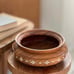 Vintage Wooden Bowl w/ bone inlay