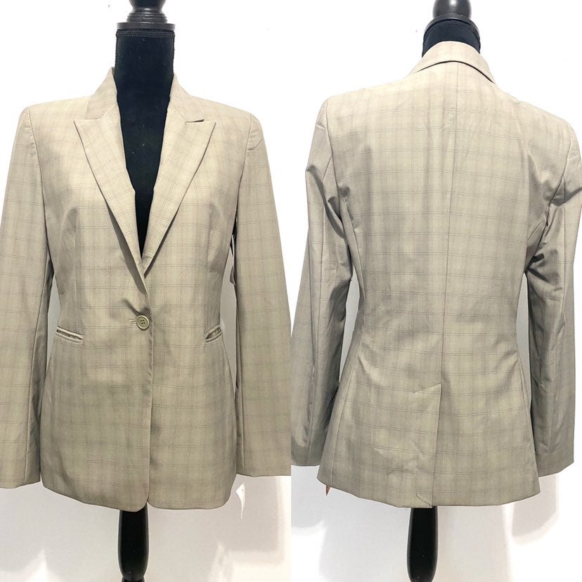 Tahari Sage Multi Single Button Blazer