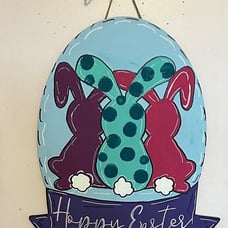 Bunny Trio Door Hanger