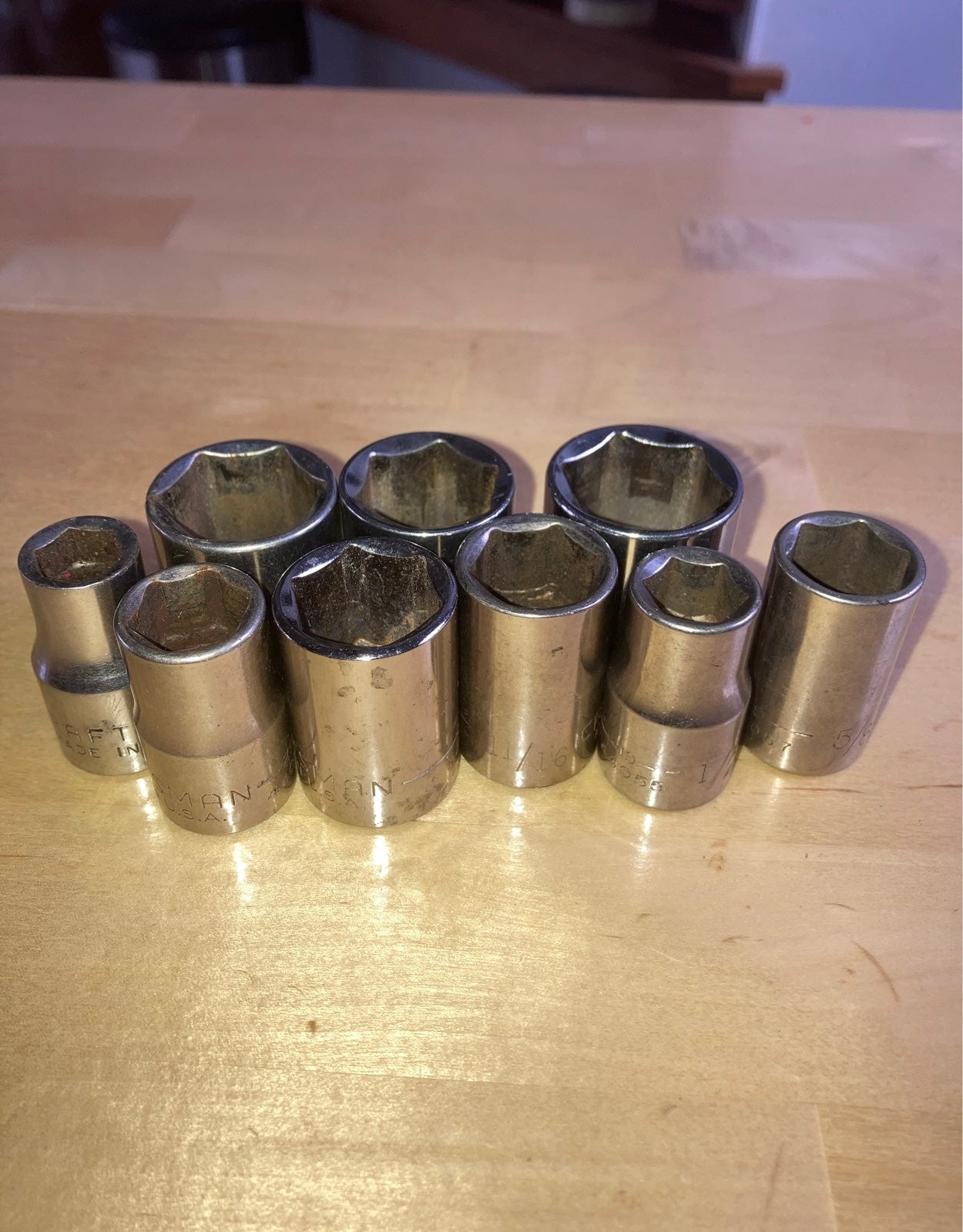 Craftsman socket set 6 point SAE