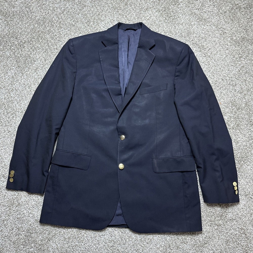 Brooks Brother Loro Piana Mens Blazer 41R Wool Madison 1818 Navy Sport Coat