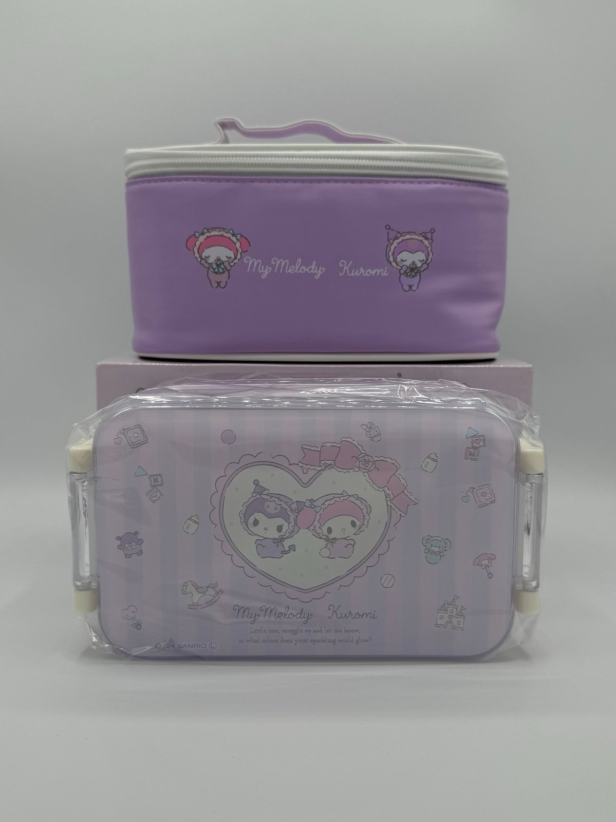 Sanrio My Melody x Kuromi Insulated Bento Lunch Box Set With Chopsticks