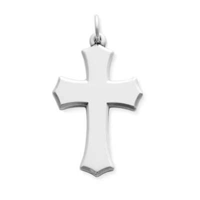 james avery silver Beveled Clechee Cross Pendant