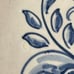 Vintage La Menora Pottery Bowl Pottery Blue Floral Pattern Round Glazed Spain