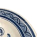 Vintage La Menora Pottery Bowl Pottery Blue Floral Pattern Round Glazed Spain