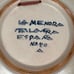 Vintage La Menora Pottery Bowl Pottery Blue Floral Pattern Round Glazed Spain