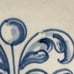 Vintage La Menora Pottery Bowl Pottery Blue Floral Pattern Round Glazed Spain