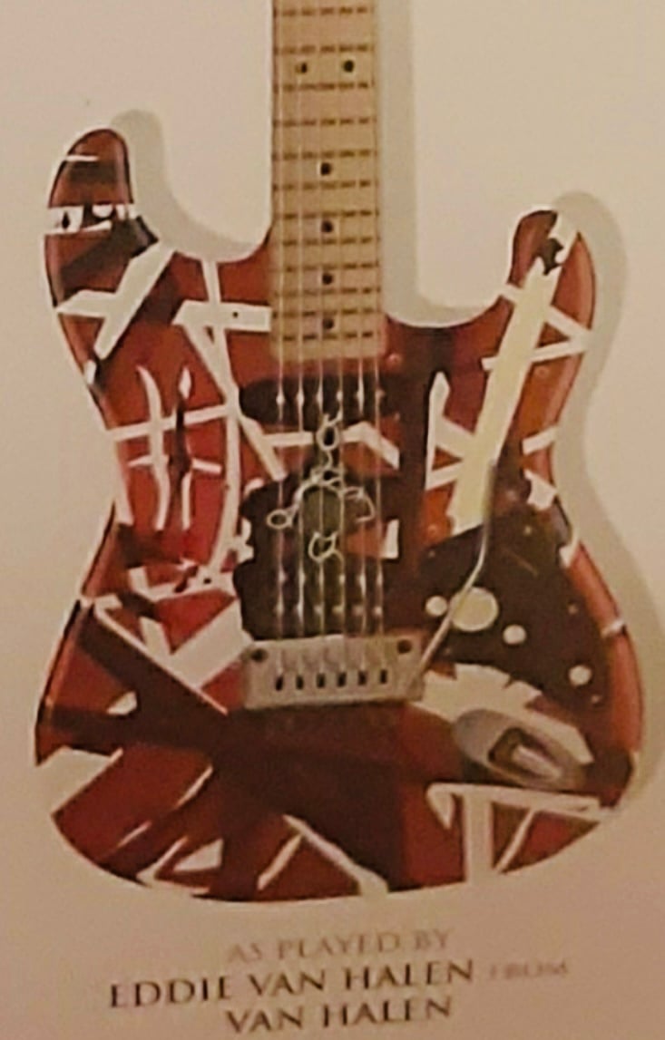 Legendary Guitarists of Rock n' Roll Guitar Heaven Collectible Wall Art Display