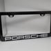 BRAND NEW UNIVERSAL 1PCS PORSCHE REAL CARBON FIBER LICENSE PLATE FRAME