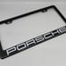 BRAND NEW UNIVERSAL 1PCS PORSCHE REAL CARBON FIBER LICENSE PLATE FRAME