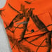 Gander Mountain Vest Mens XL Orange Fleece Hunting Pockets Full Zip Hi Vis