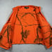 Gander Mountain Vest Mens XL Orange Fleece Hunting Pockets Full Zip Hi Vis