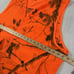 Gander Mountain Vest Mens XL Orange Fleece Hunting Pockets Full Zip Hi Vis