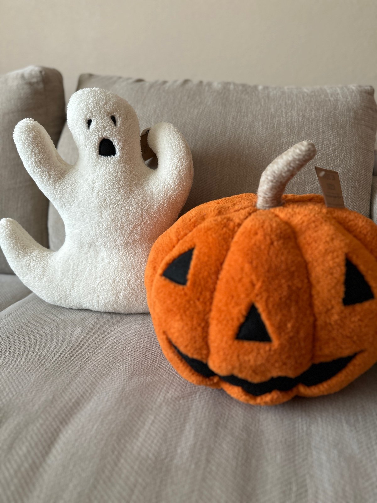 Pumpkin & Ghost Decorative Plush