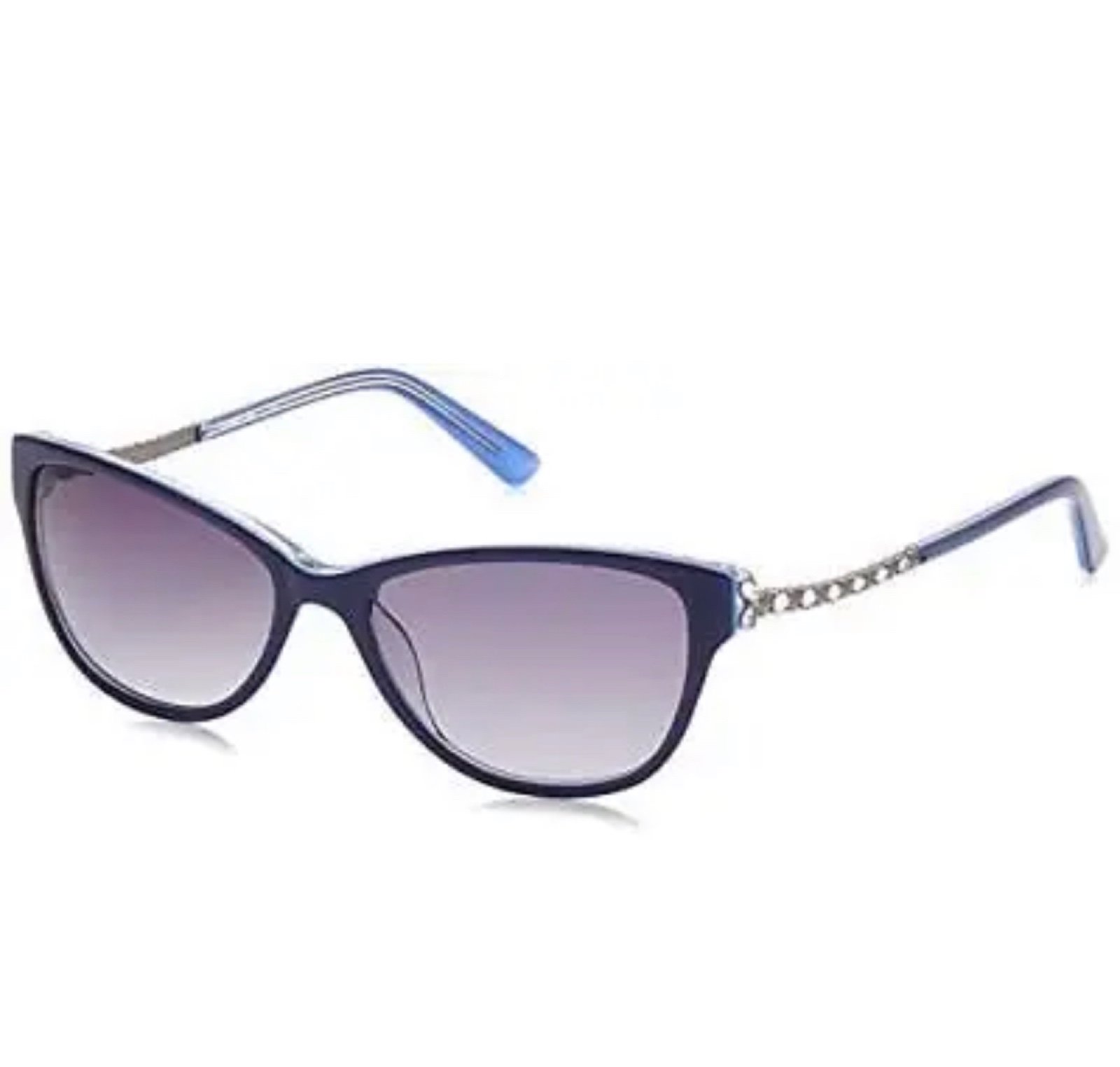 NEW Bebe BB 7184 424 Blue Sunglasses with Grey Lenses & Bebe case
