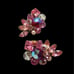 Vintage Signed Eugene Crystal Wired Earrings (A1021)
