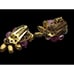 Vintage Signed Eugene Crystal Wired Earrings (A1021)