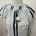 Vintage Havana Striped Off The Shoulder Flowy Pom Pom Short Set Size: XL