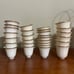 6 Antique Lenox Demitasse Porcelain Bowls + 30 Cups