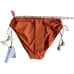 Robin Piccone women's Abi burnt orange ecru bikini bottoms size Small NEW 98
