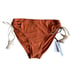 Robin Piccone women's Abi burnt orange ecru bikini bottoms size Small NEW 98