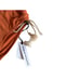Robin Piccone women's Abi burnt orange ecru bikini bottoms size Small NEW 98