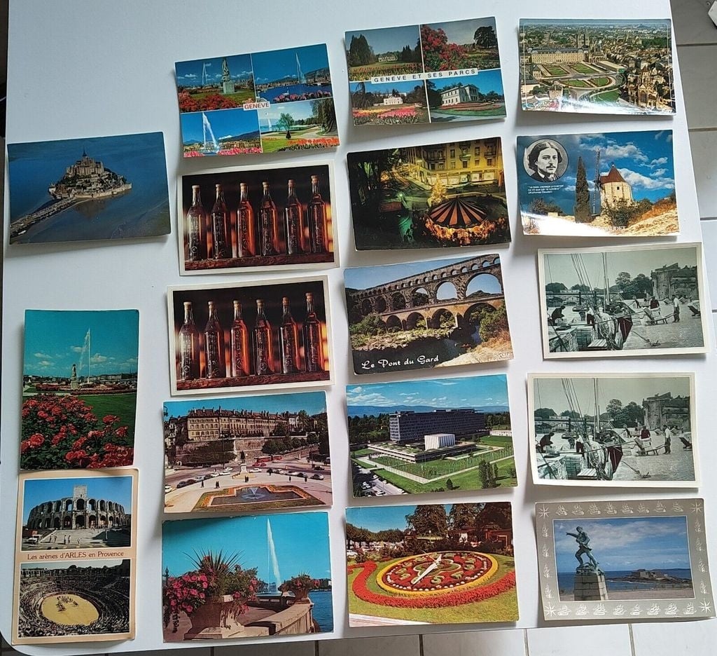 Vintage French Postcards Switzerland France Italy Trip Cartes Postales Rare