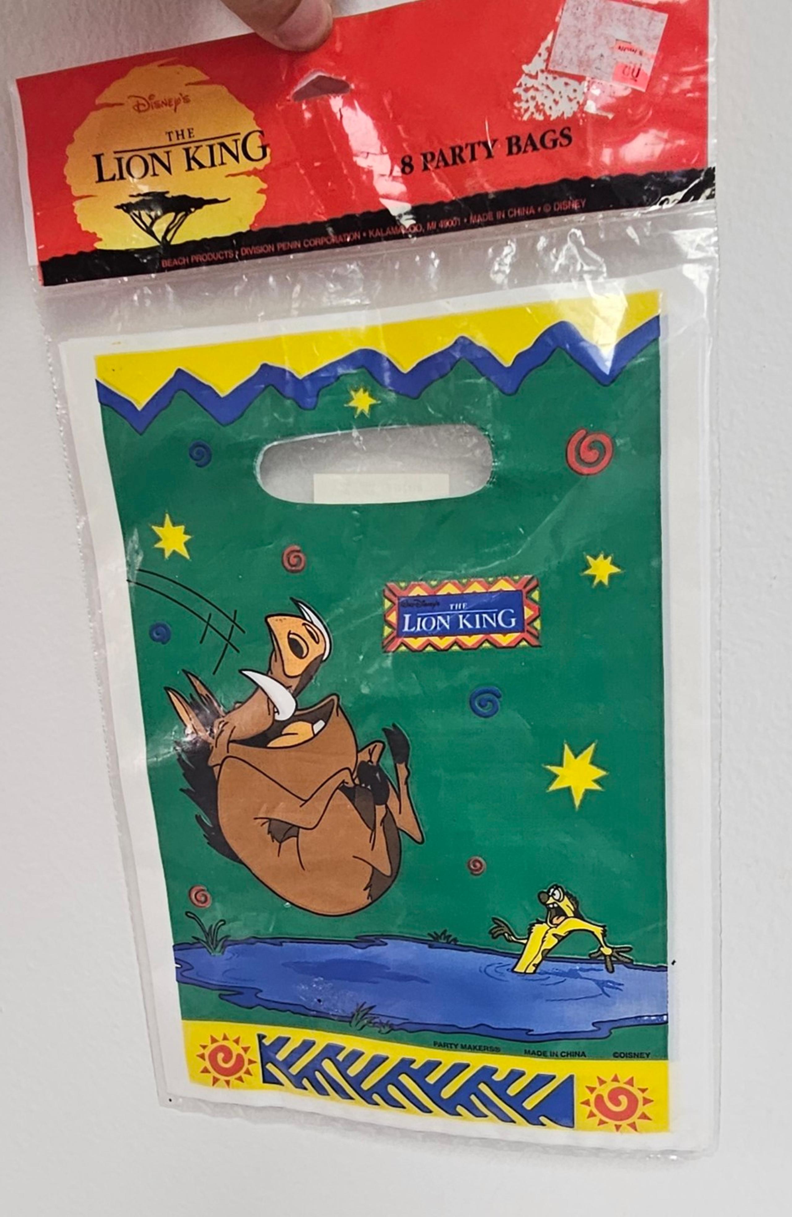 Disney The Lion King vintage treat bag NOS 8 CT