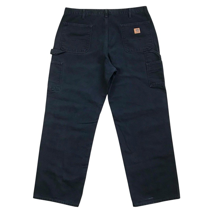 CARHARTT B11 PANTS 38 x 30 MENS BLUE CANVAS DUCK DUNGAREE FIT GRUNGE VINTAGE 90s