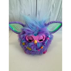 Furby Purple Plush Interactive Toy 2023 Hasbro Tested/ Working w/necklace