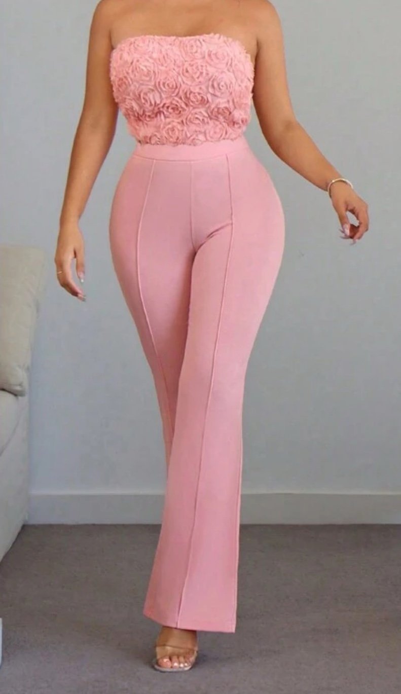 One Piece Embroidery Jumpsuit