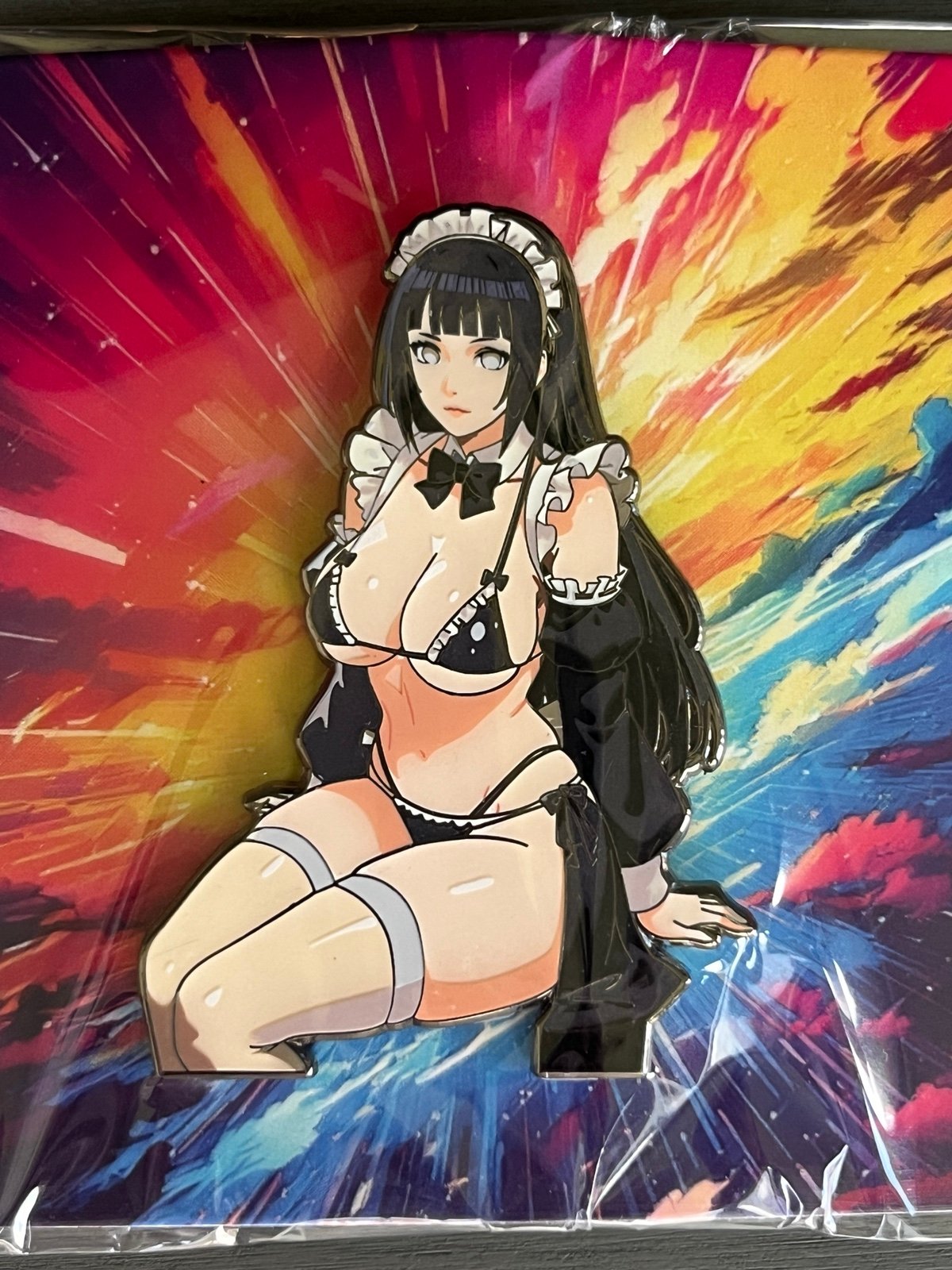 Naruto Maid Lingerie Hinata Sexy Lewd Enamel Pin