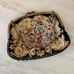 VINTAGE, NEEDLEPOINT HANDBAG. BLACK BACKGROUND WITH GORGEOUS DISPLAY OF FLOWERS