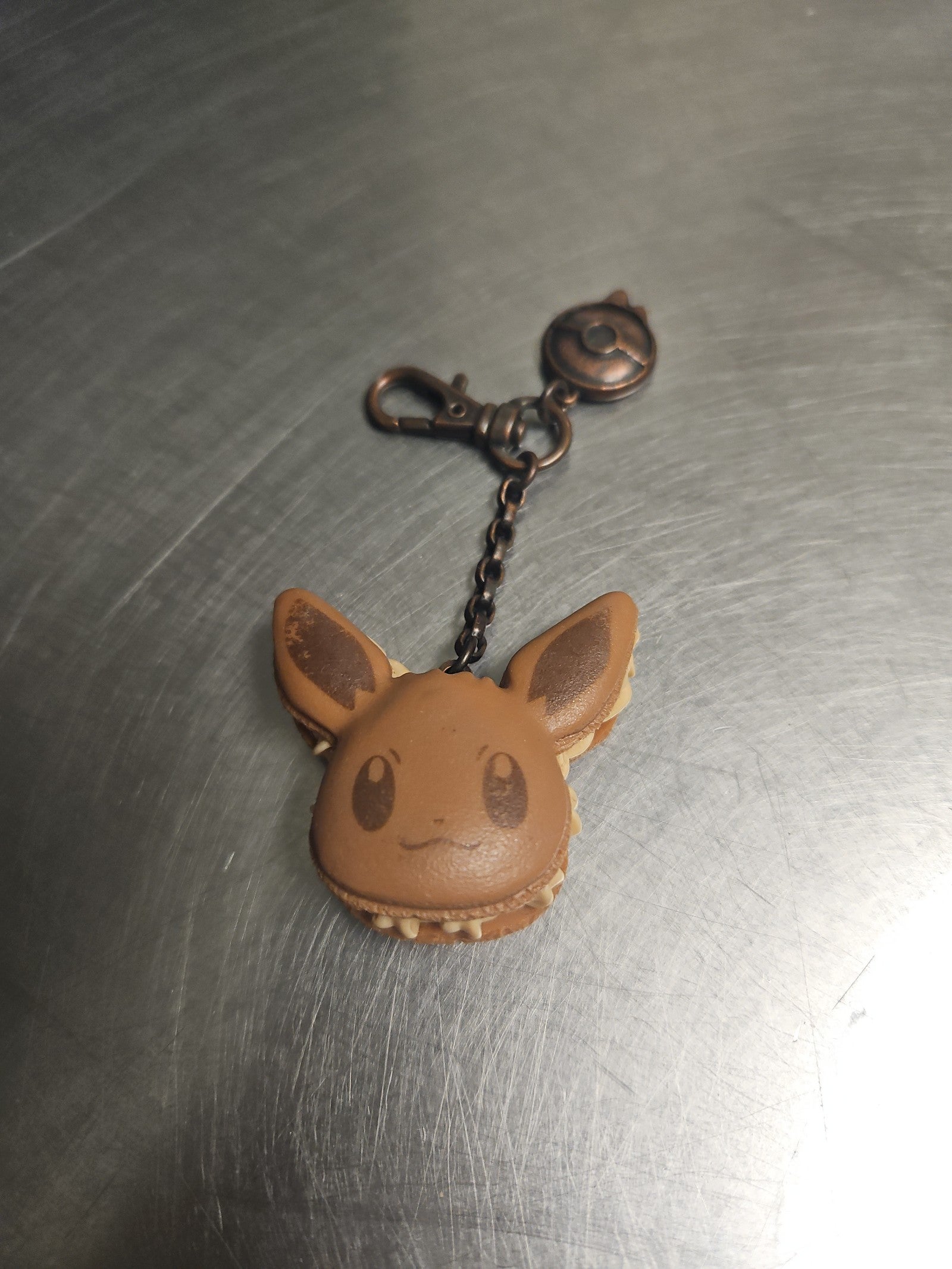 Pokemon Q-Pot Eevee Macaron Charm Keychain